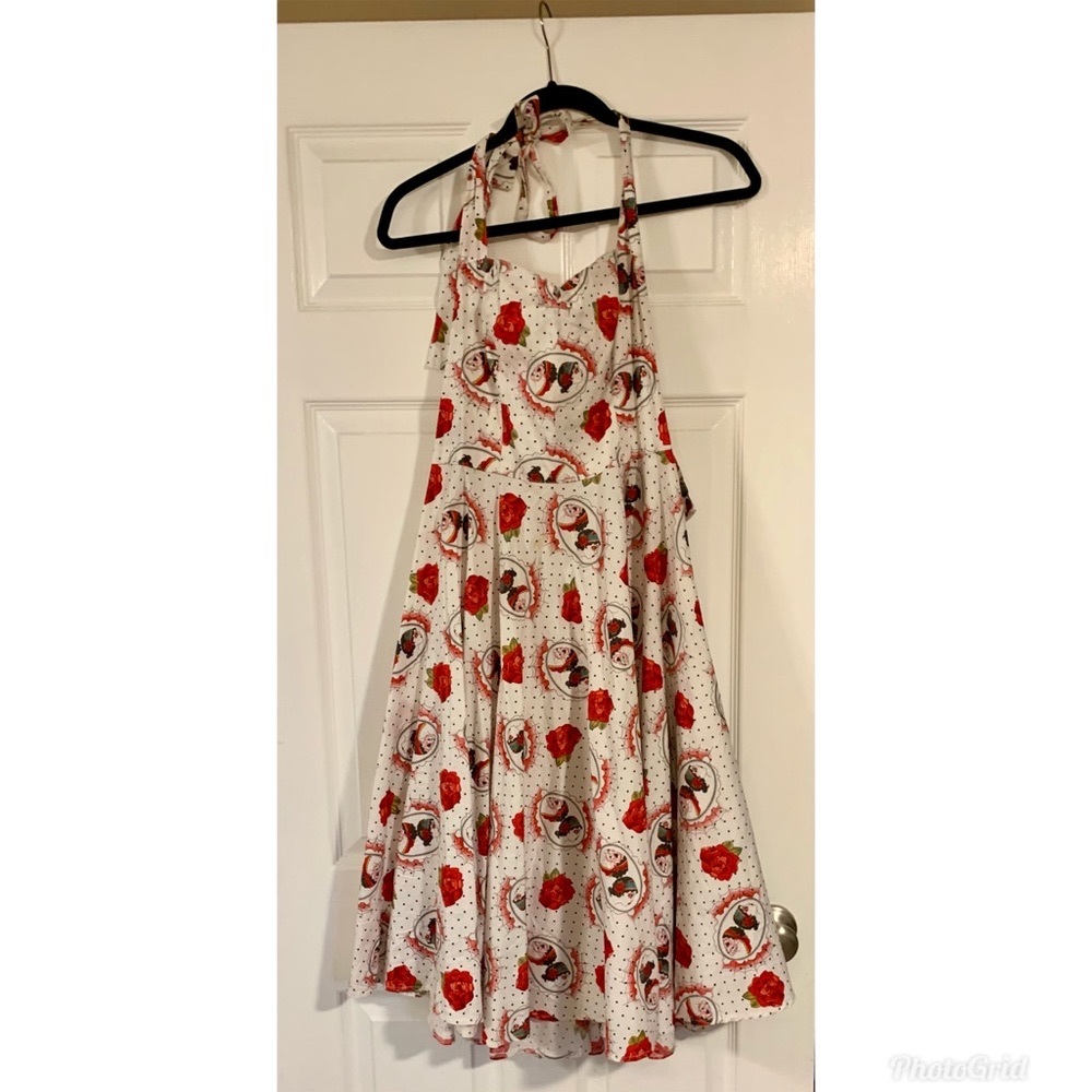 Vintage Hell Bunny halter pin up dress